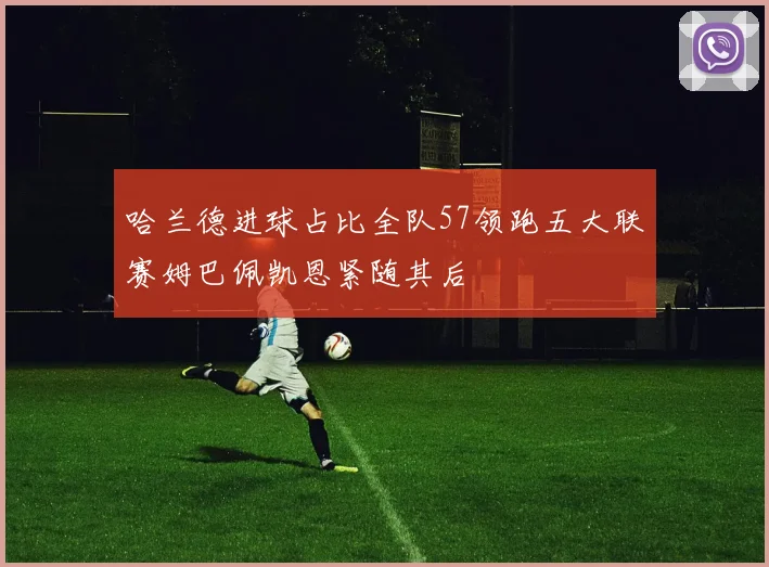 哈兰德进球占比全队57领跑五大联赛姆巴佩凯恩紧随其后